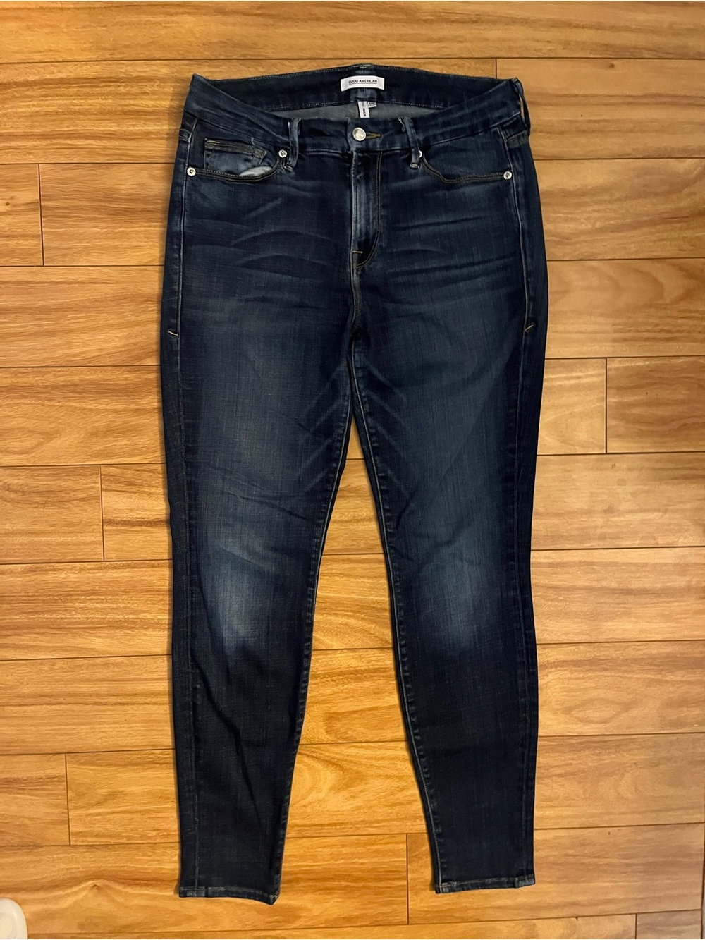 Good American Good Legs Dark Wash Skinny Jeans